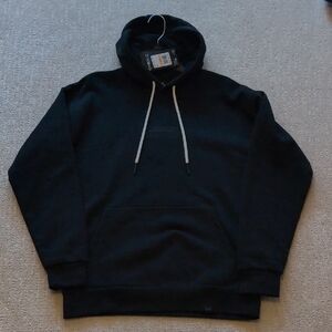 Under Armour Black Hoodie with White Drawstrings